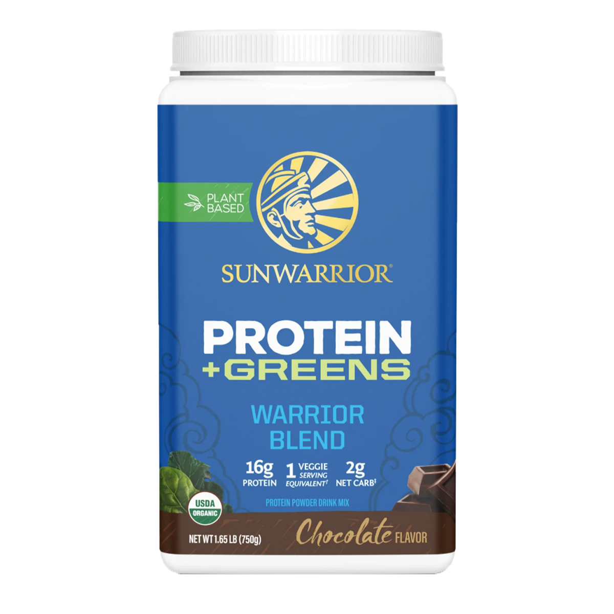 Sun Warrior Protein + Greens Warrior Blend - Chocolate 750g