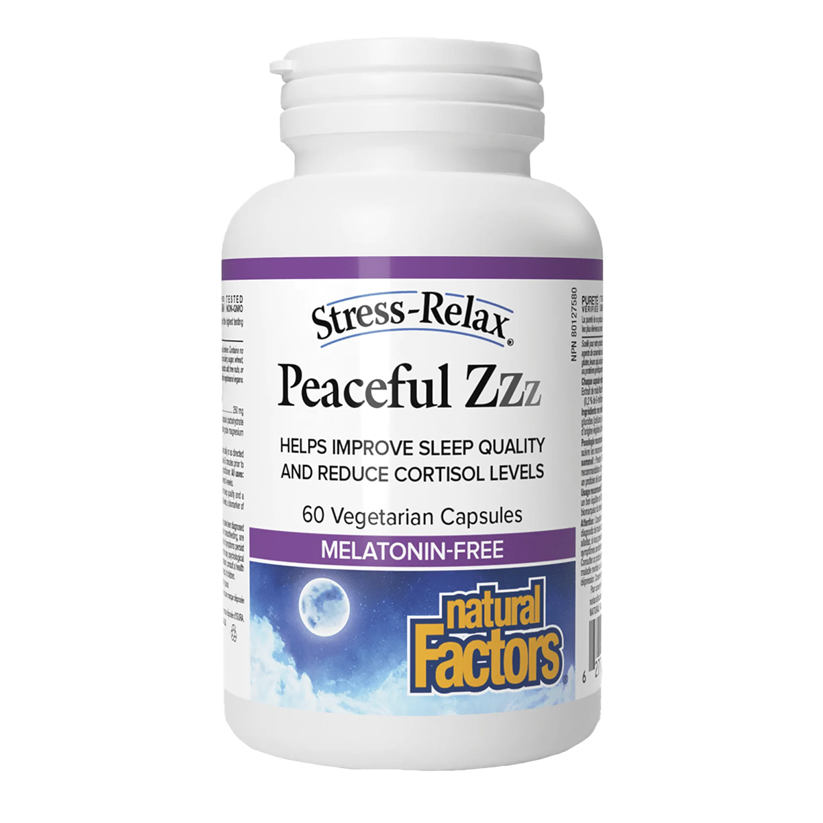 Natural Factors Stress Relax Peaceful ZZZ 60 veg cap