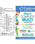 Preferred Nutrition Men's Complete Multi 60 vcap
