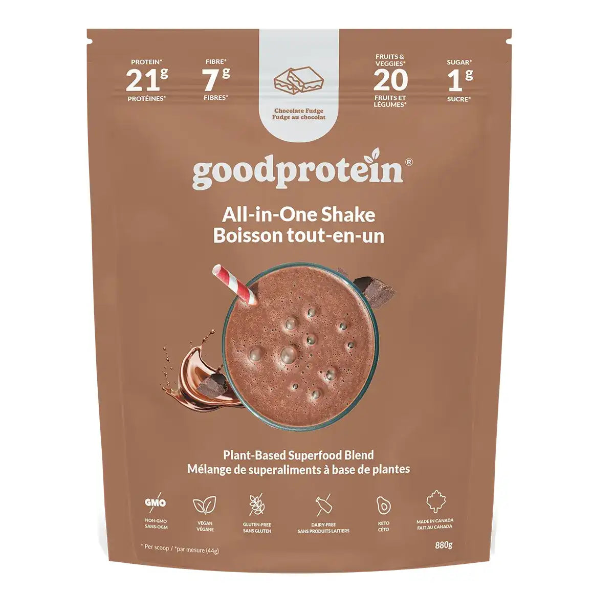 Good Protein All-In-One Shake Chocolate Fudge 880g