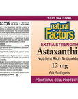 Natural Factors Astaxanthin 12mg 60 softgels