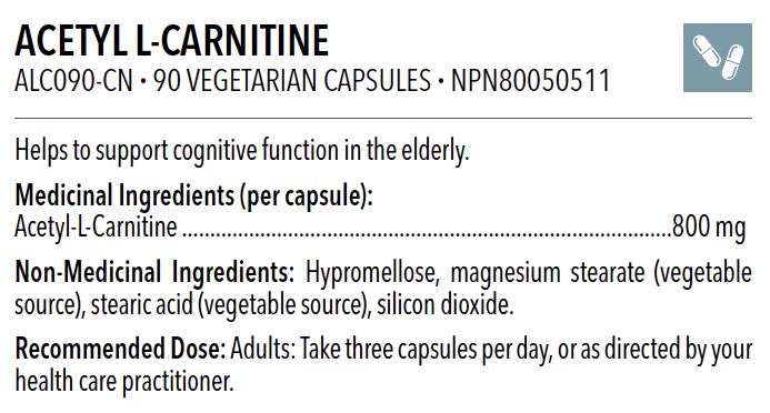 Designs For Health Acetyl L-Carnitine 90 caps