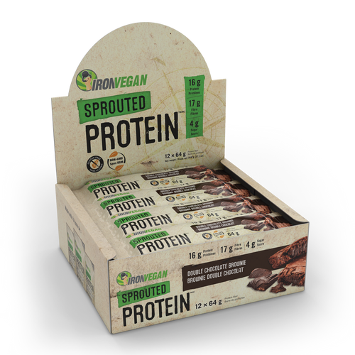 Iron Vegan Protein Bar Double Chocolate Brownie