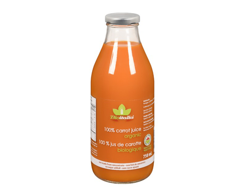 BioItalia 100% Organic Carrot Juice 750ml