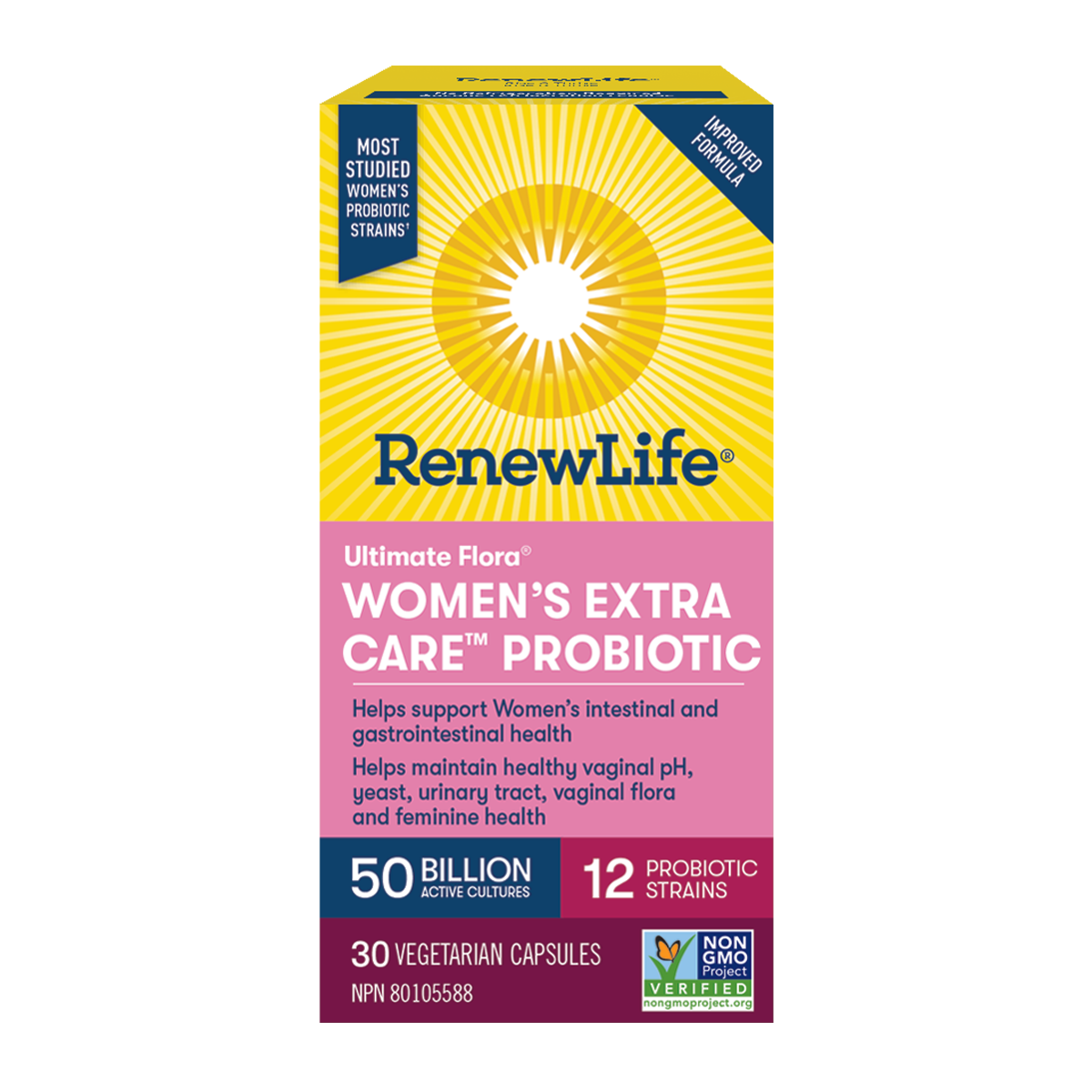 RenewLife Women&#39;s Extra Care Probiotic 50 Billion-30 caps