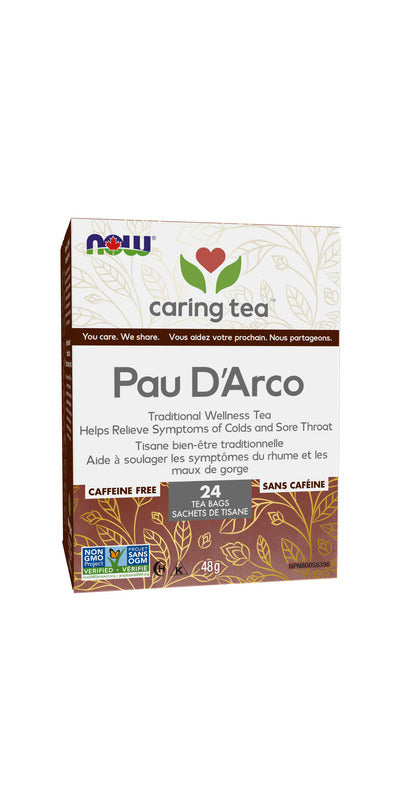 Now Caring Tea Pau D&#39;Arco 24 tea bags