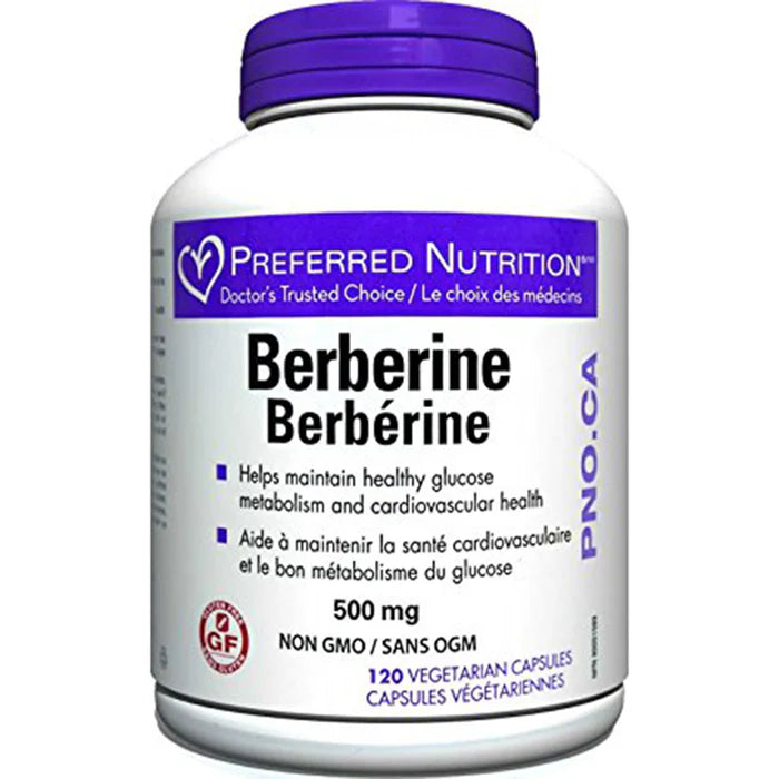 Preferred Nutrition Berberine 500mg 120 vcap