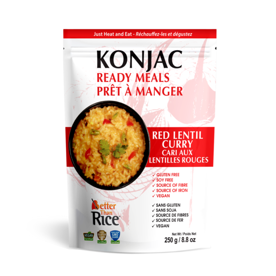 Konjac Ready Meals Red Lentil Curry 250g