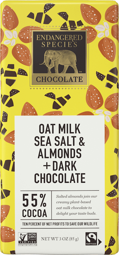 Oat Milk Sea Salt & Almonds + Dark Chocolate 55% Cacao 85g