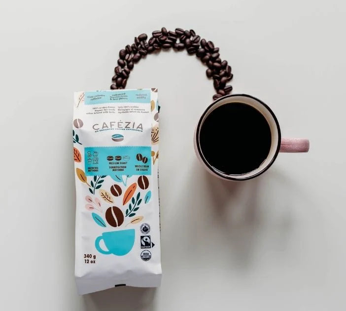 Cafezia Whole Bean Medium Roast Coffee 340g