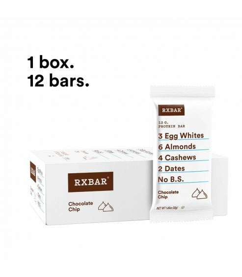Rx Protein Bar Chocolate Chip Box of 12