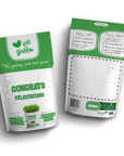 Microgreen Greeting Card Congrats- Grey Dwarf Sugar Peas