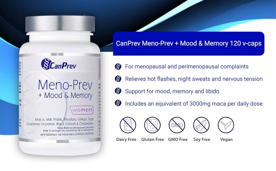 CanPrev - Meno-Prev + Mood & Memory - 120vcaps