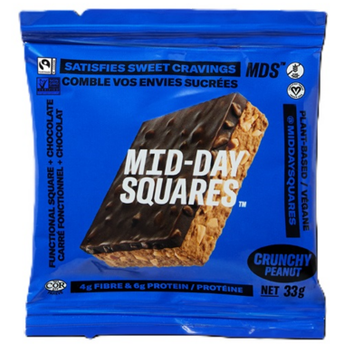 Mid Day Squares Crunchy Peanut box of 12 single