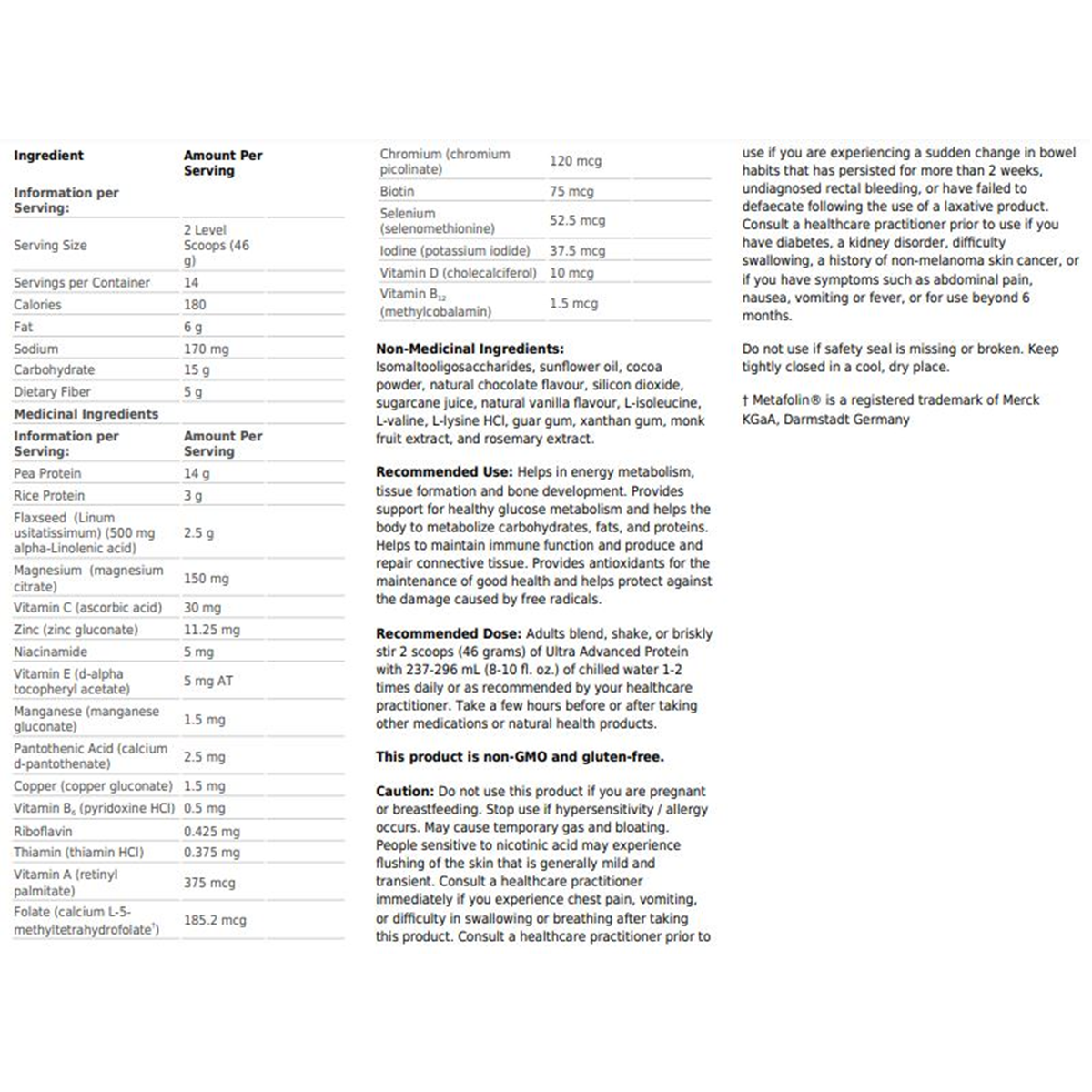 Ultra Advanced Protein - Vanilla 644g