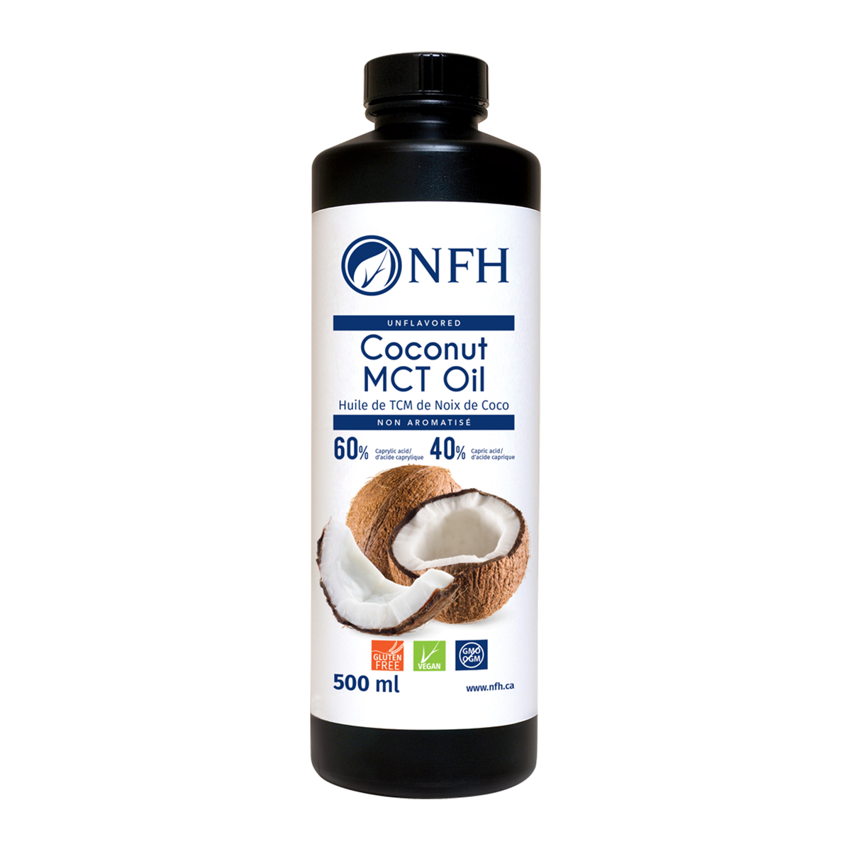NFH Coconut MCT Oil Unflavoured 500ml