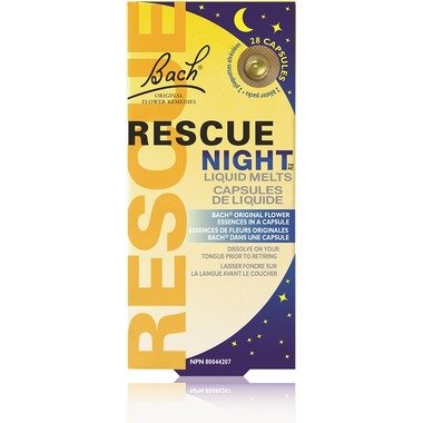 Bach Rescue Night Liquid Melts 28 caps