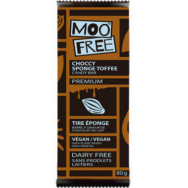 Moo Free Sponge Toffee 80g bar