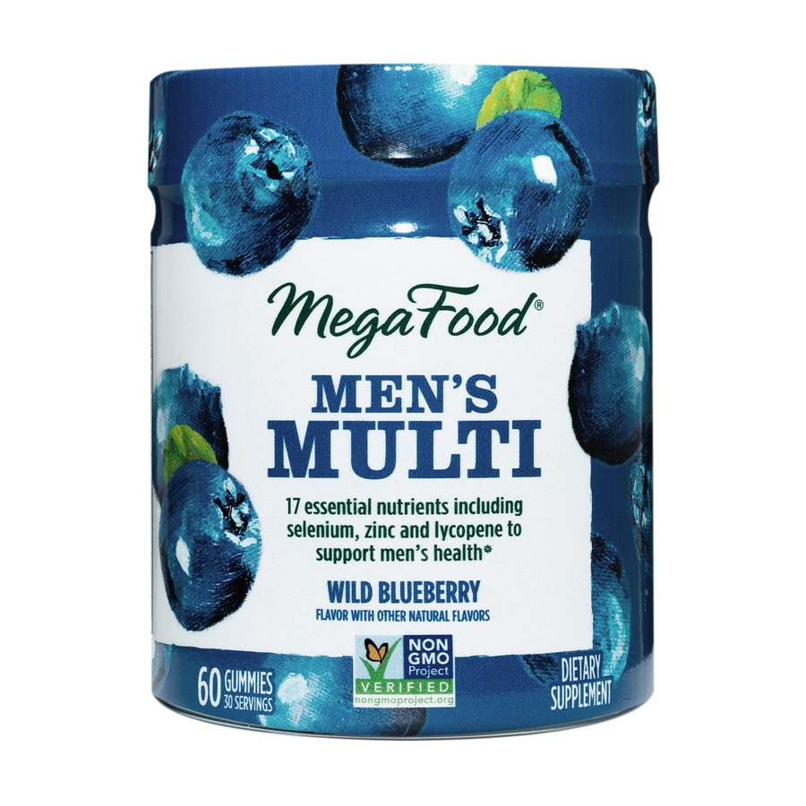 Mega Food Men&#39;s Multi Wild Blueberry 60 gummies