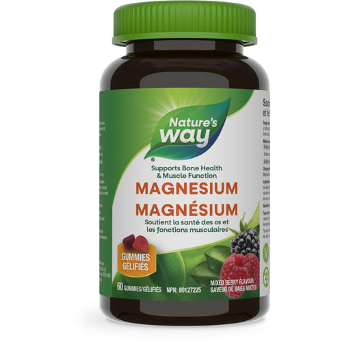 Nature's Way Magnesium Citrate Gummies- Mixed Berry 60 Gummies
