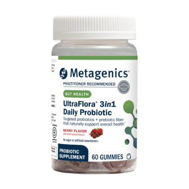 Metagenics UltraFlora 3 in 1 Daily Probiotic 60 gummies