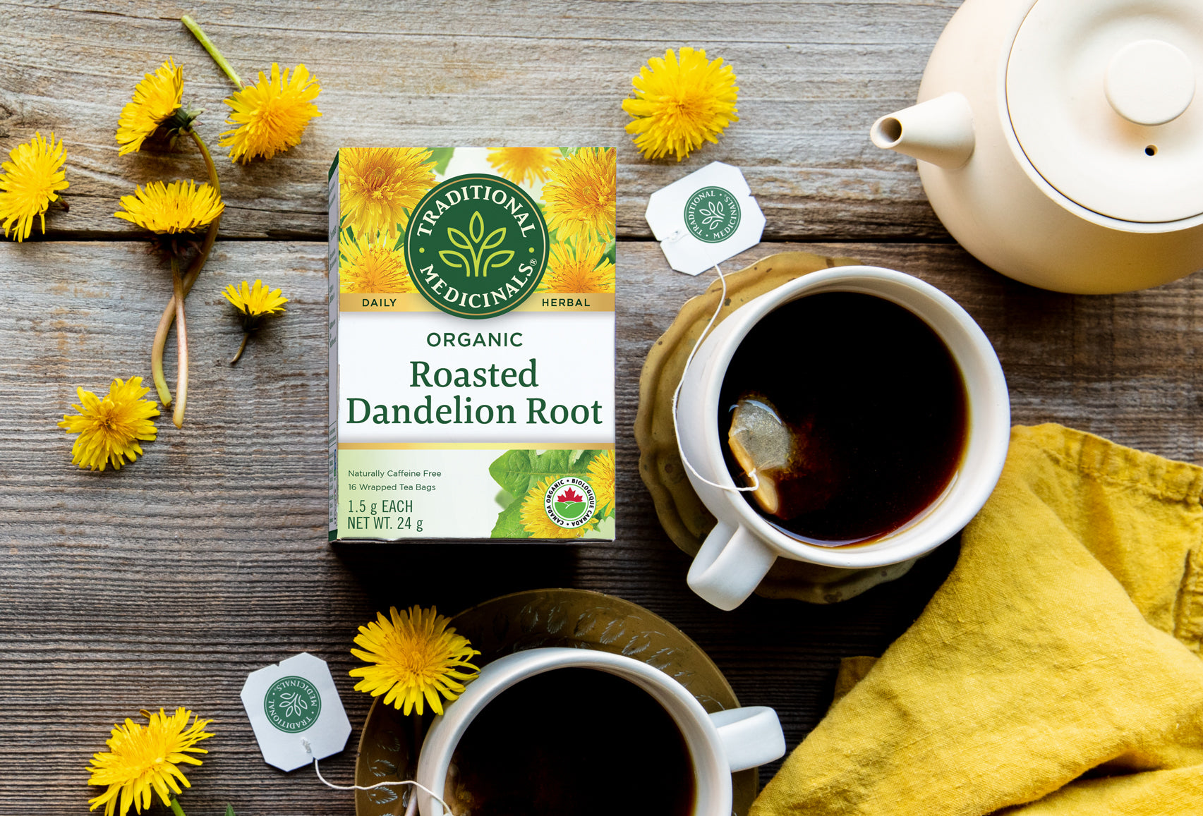 Roasted Dandelion Root 16 Tea Bags