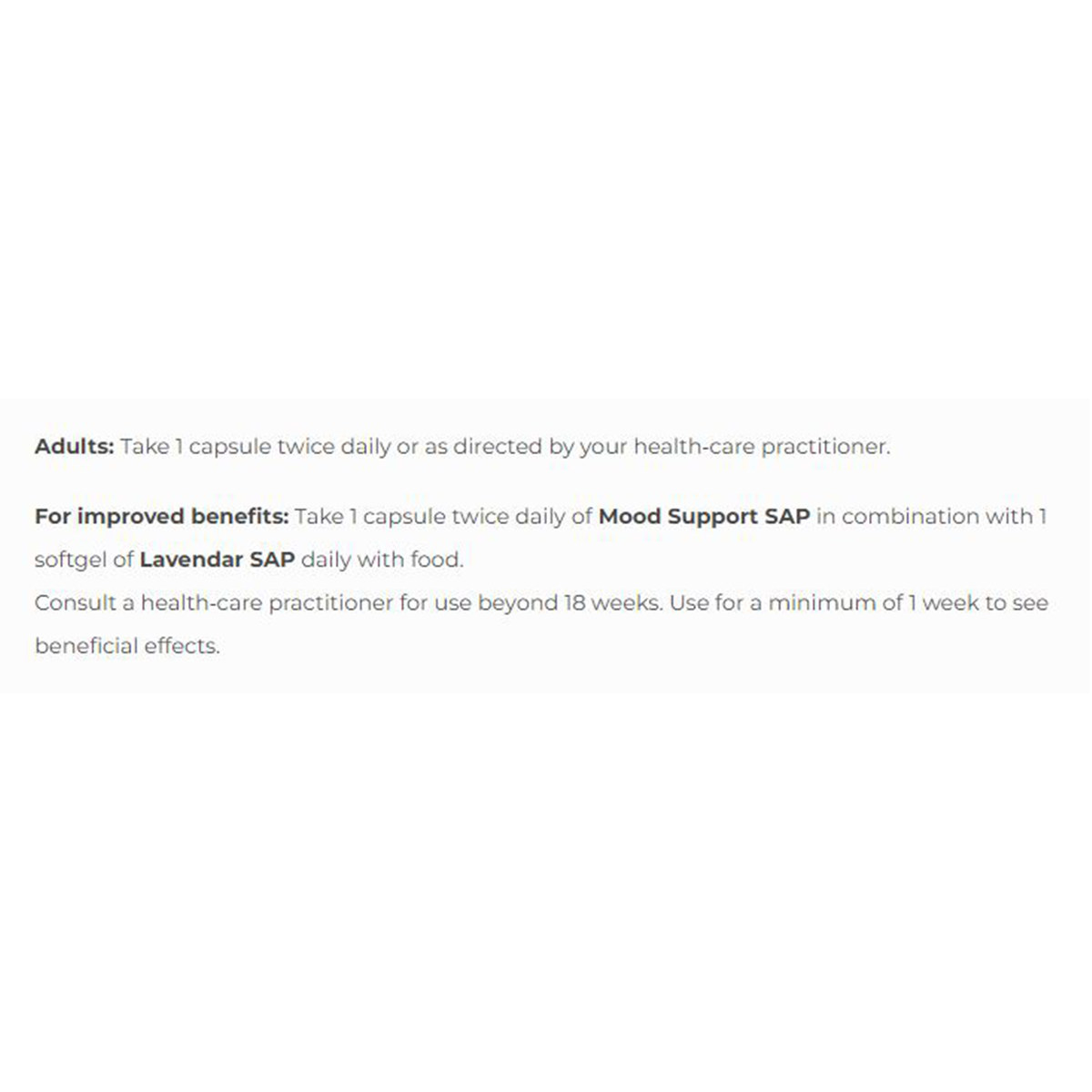 NFH Mood Support SAP 90 caps