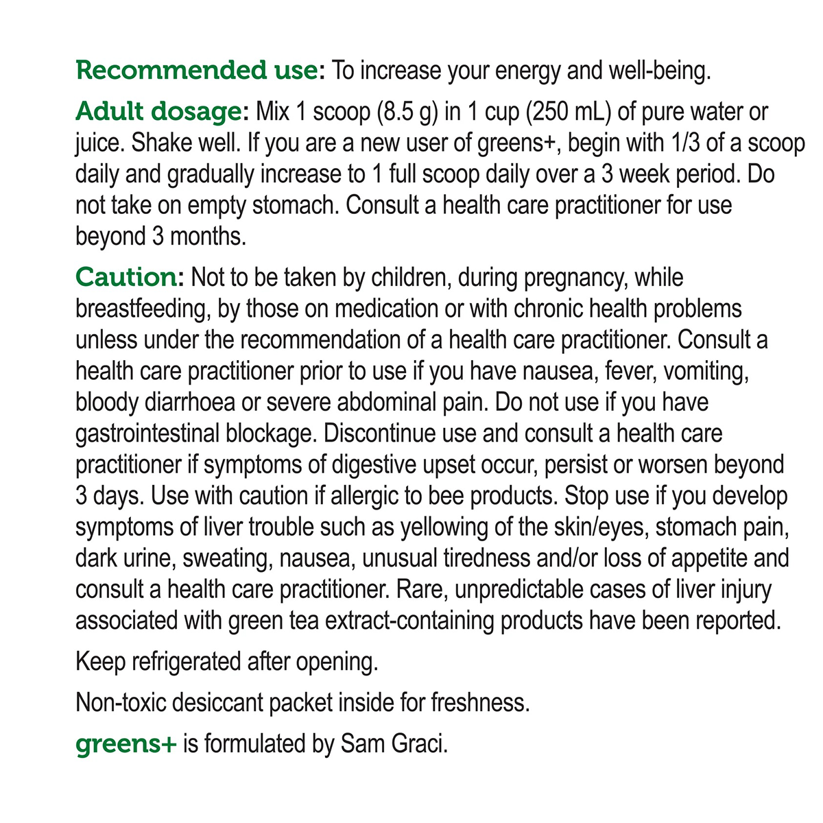 Genuine Health Greens+ Original Mixed Berry 566g