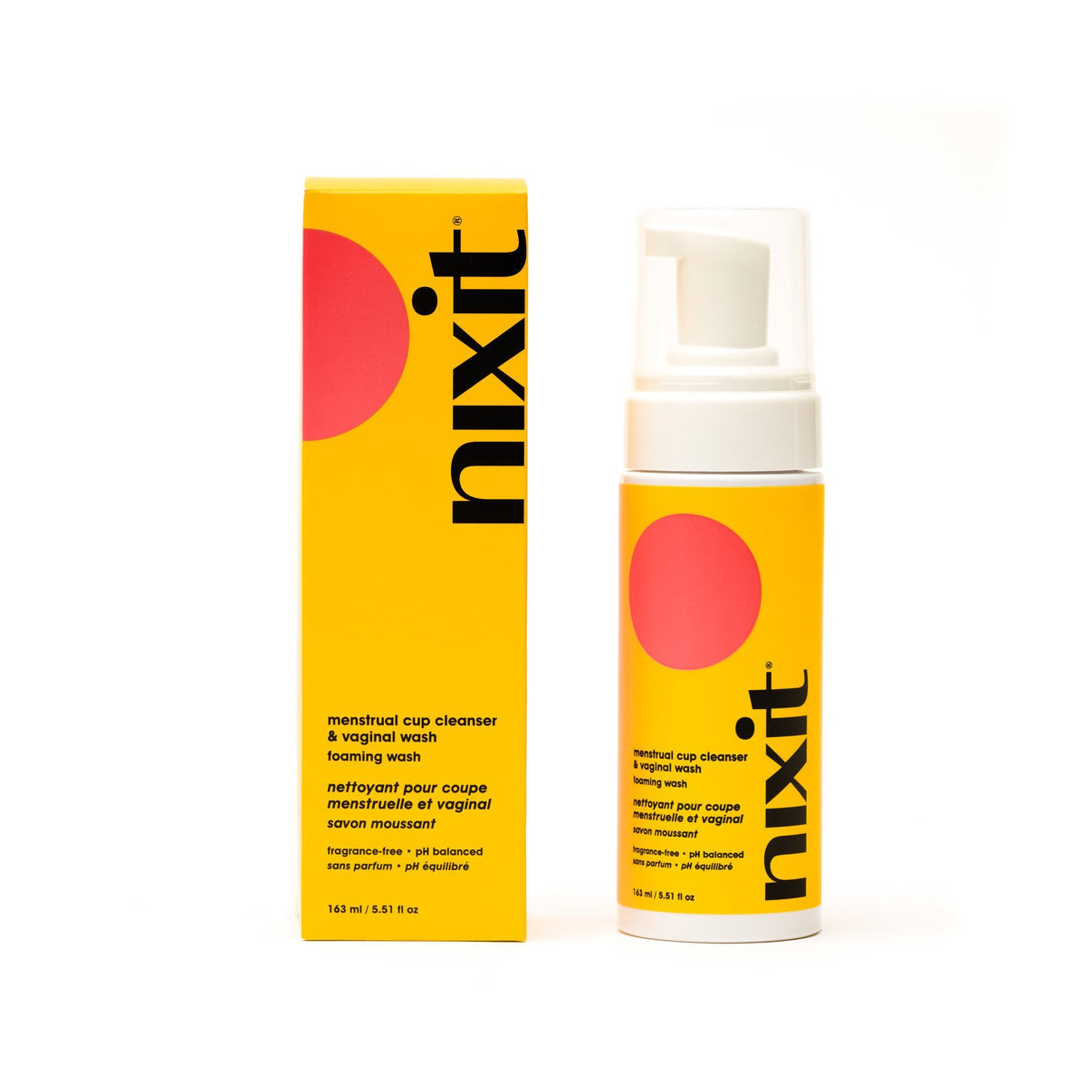 Nixit Menstrual Cup Cleanser & Foaming Wash 5.51 fl oz