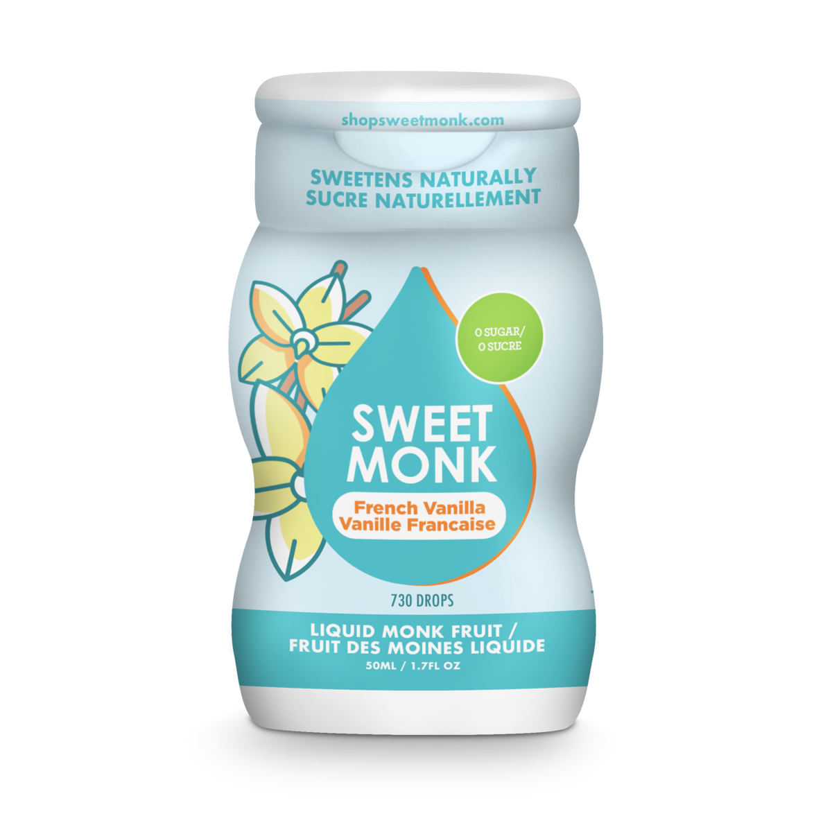 Liquid Monk Fruit Sweetener - French Vanilla 50ml