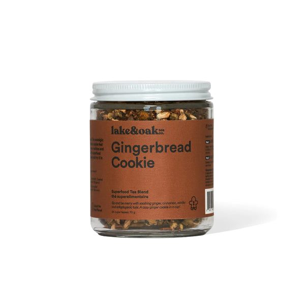 Lake & Oak Gingerbread Cookie Superfood Tea Blend 24 cups