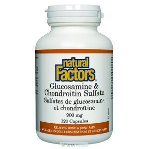Natural Factors Glucosamine and Chondroitin Sulfate 900mg 120 caps