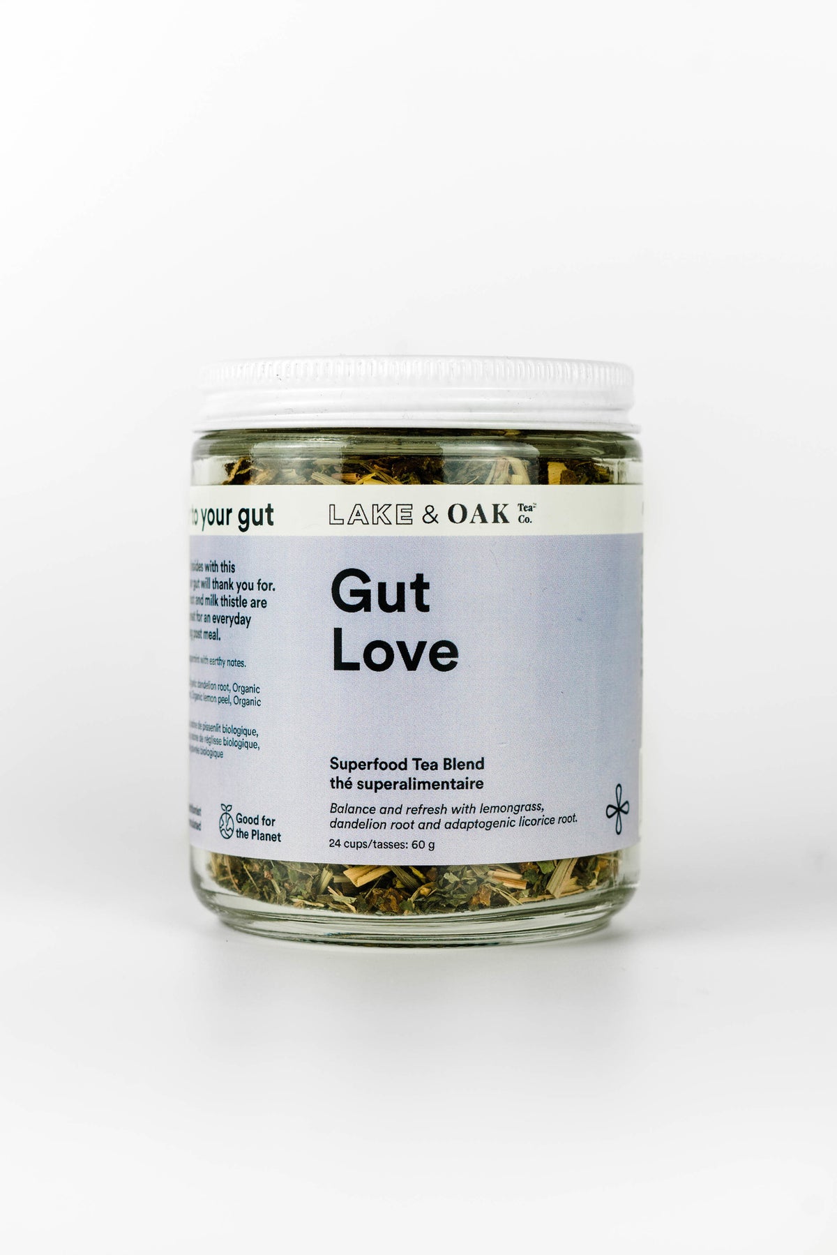 Lake and Oak Gut Love Superfood Tea Blend 60g
