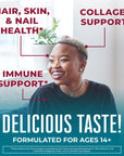 Mary Ruth's Organic Hair, Skin, & Nails Strawberry 60 Gummies