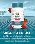 Mary Ruth's Organic Hair, Skin, & Nails Strawberry 60 Gummies