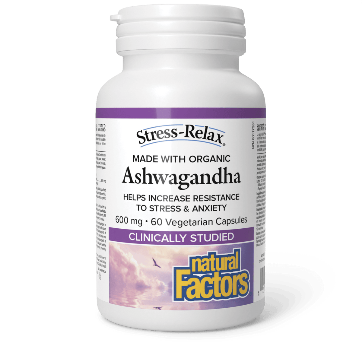 Natural Factors Stress-Relax Ashwagandha 600 mg 60 caps