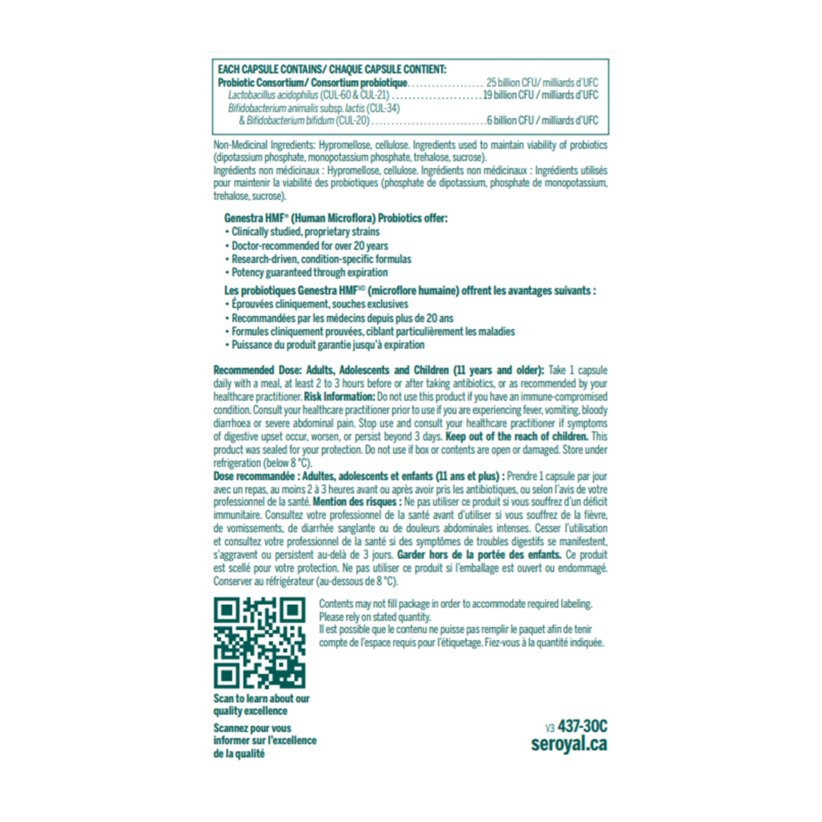 Genestra HMF IBS Relief Probiotic 30 caps