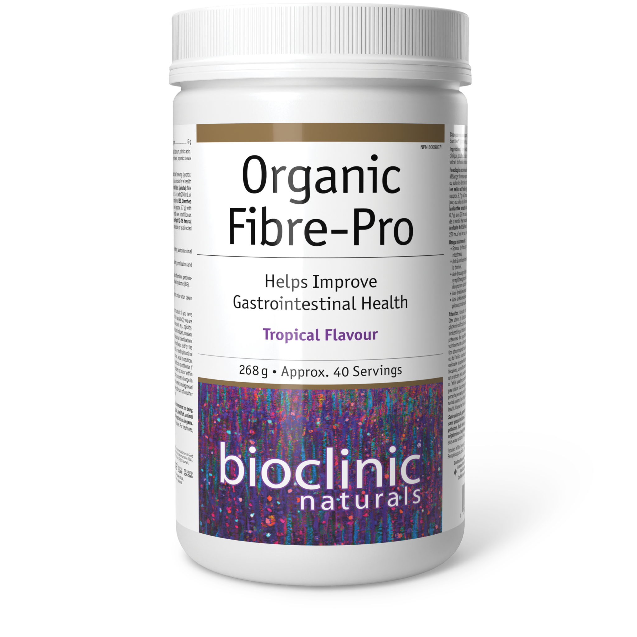 Bioclinic Naturals Organic Fibre-Pro Tropical Flavour 268g
