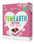 Yum Earth Organic Gummy Hearts- 15 Snack Packs