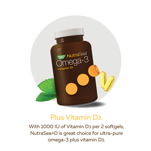 Nature&#39;s Way Nutrasea Omega-3 Liquid Gels + Vitamin D 150sgels