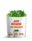 Microgreen Greeting Card Just Because- Cress Microgreens