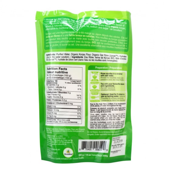 Organic Konjac Noodles 14oz