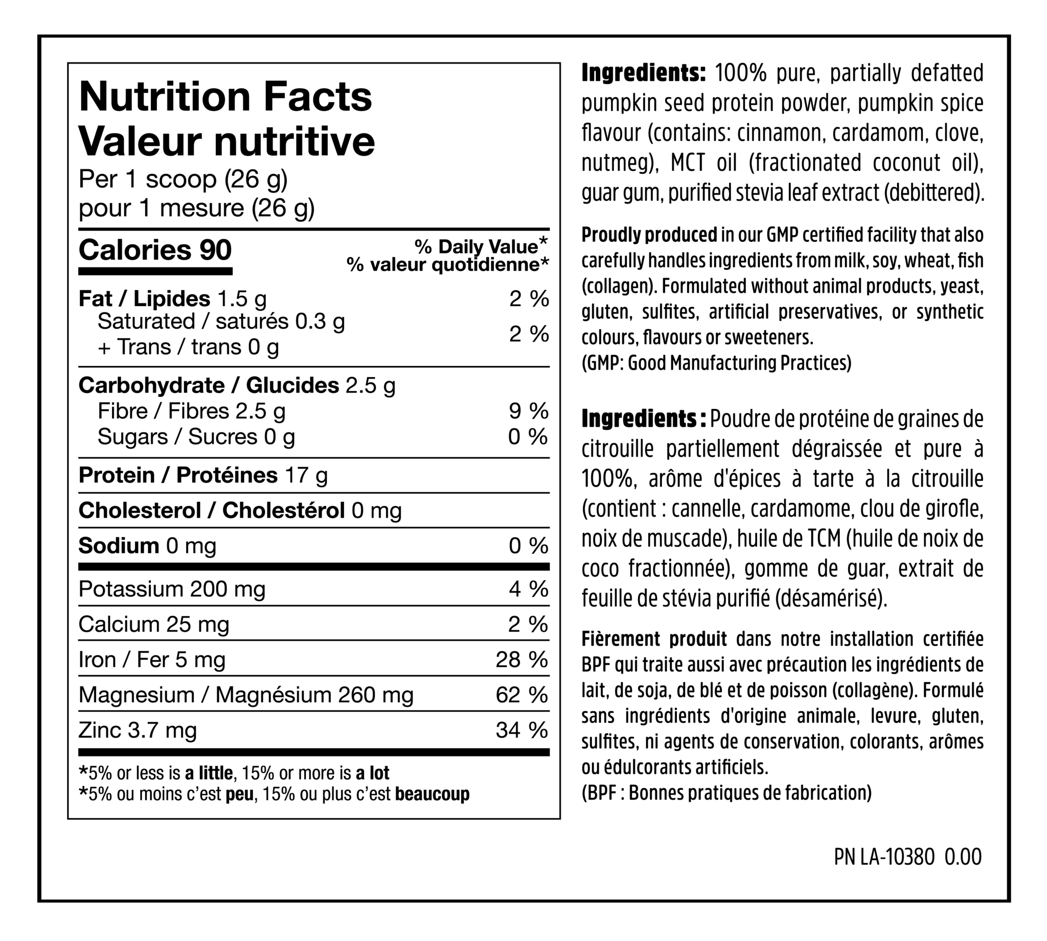 Pumpkin Protein - Pumpkin Spice 340g