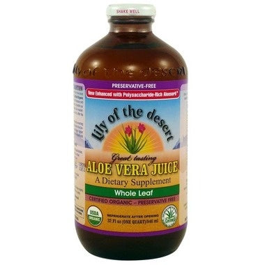 Lily of the Desert Aloe Vera Juice Whole Leaf 946ml Glass