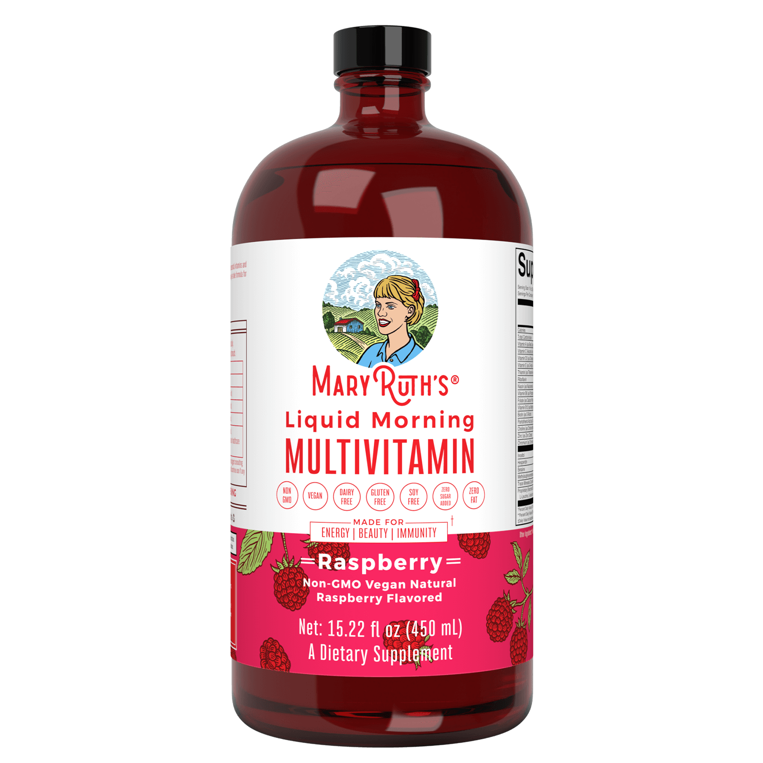 Mary Ruth's Liquid Morning Multivitamin Raspberry 450ml