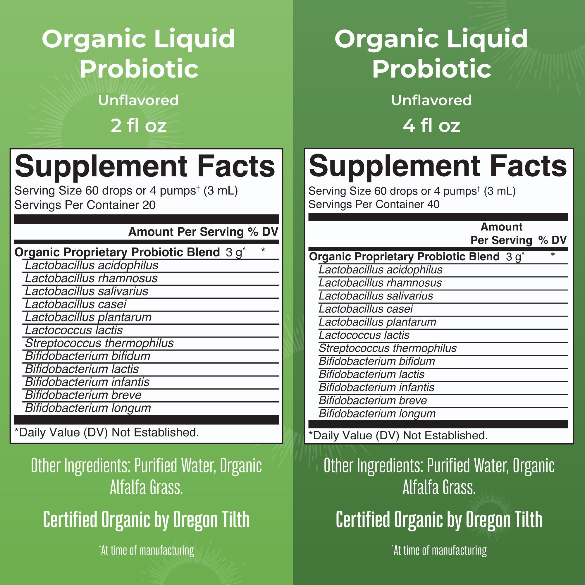 Mary Ruth's Organic Liquid Probiotic Unflavoured 60ml