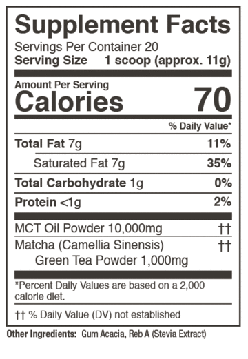 Matcha MCT Oil Powder 11g single