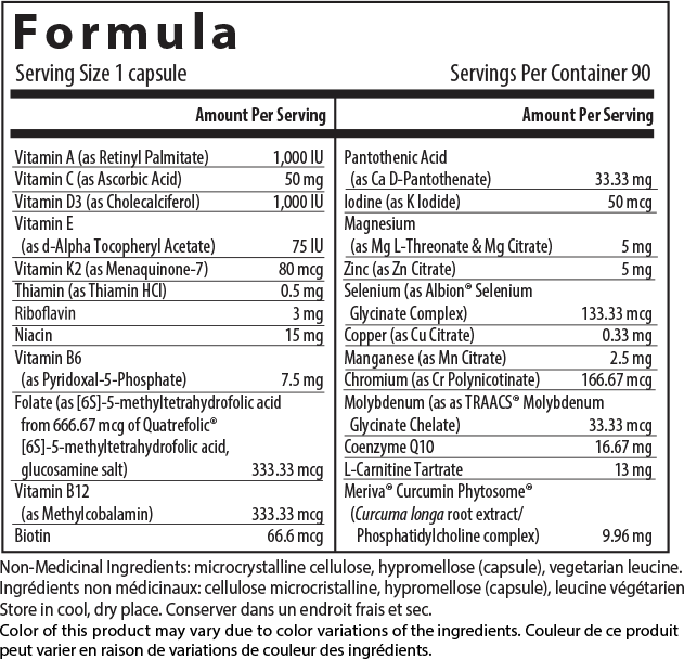 Restorative Formulations Metabolic Nutrition 90 vcaps