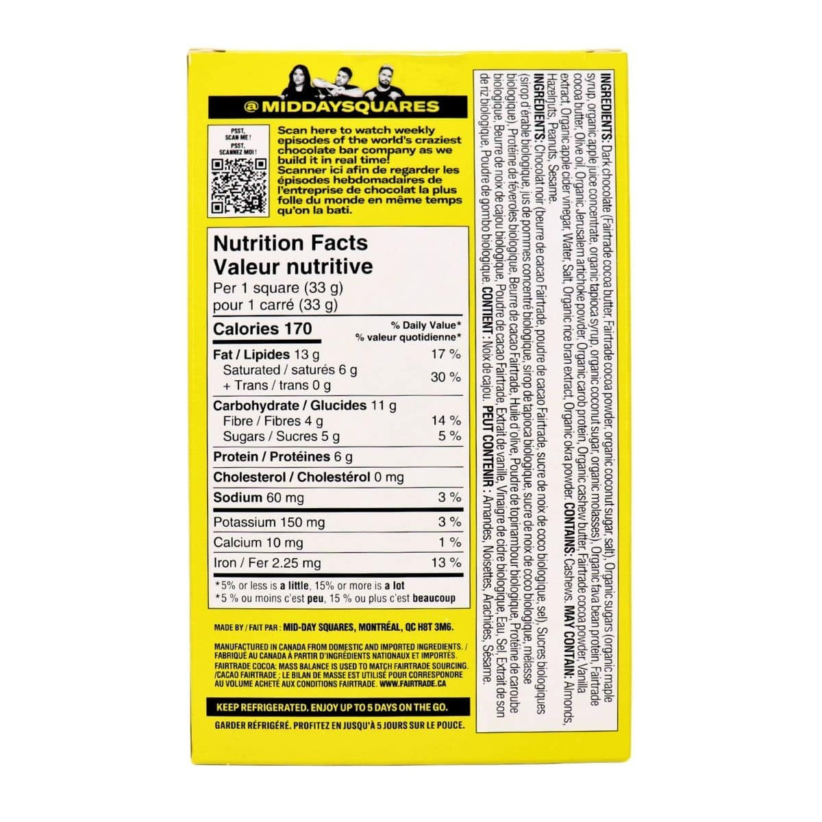 Mid-Day Squares Cookie Dough 4 pack