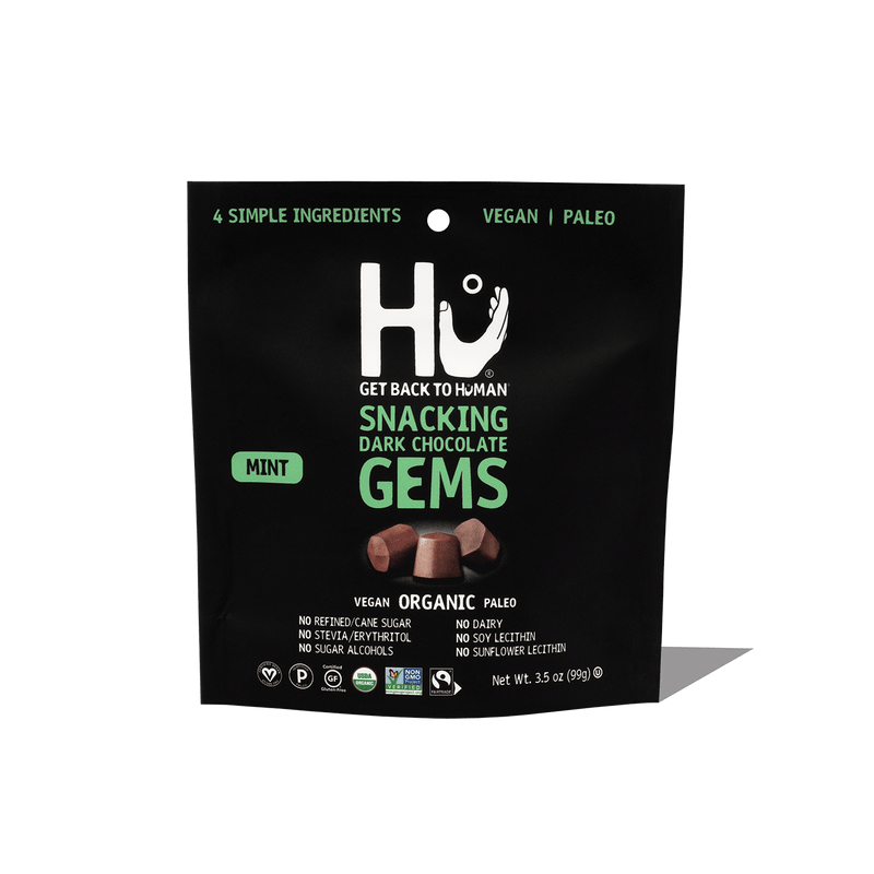 Hu Snacking Dark Chocolate Gems Mint 99g